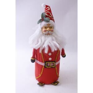 Santa Claus, Decorative Figure, 15 inches, Red Art Doll, Christmas, Winter,